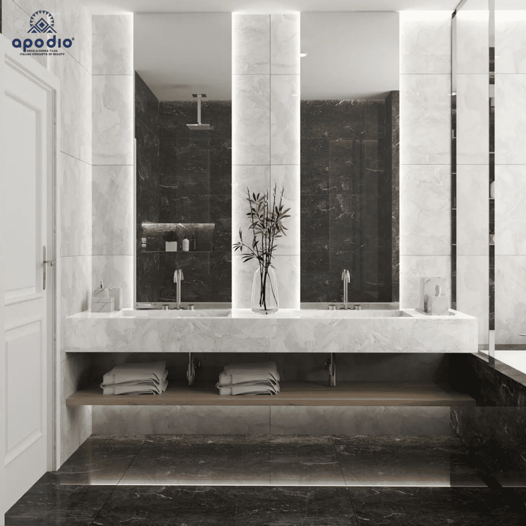 Gạch ốp tường nhà vệ sinh giả đá cực đẹp 